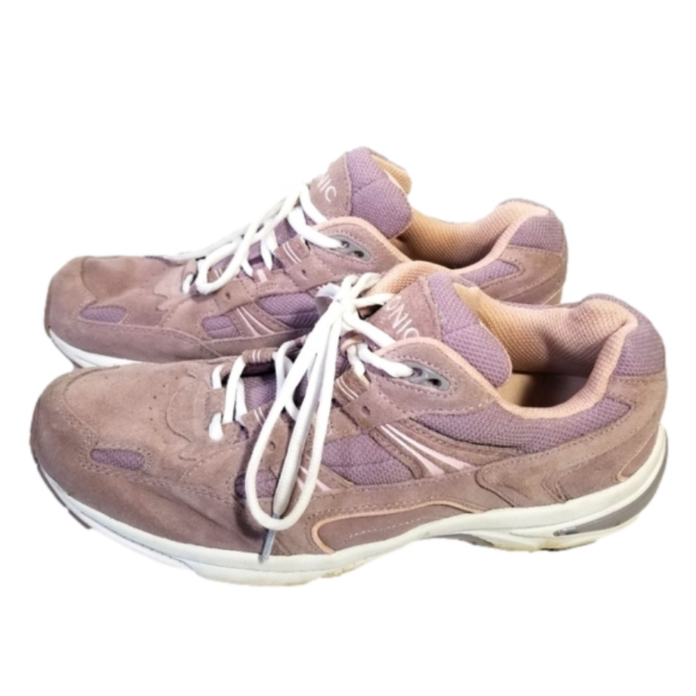 Vionic Classic Walker Laced Up Sneakers In Dusty Rose Size 10.5